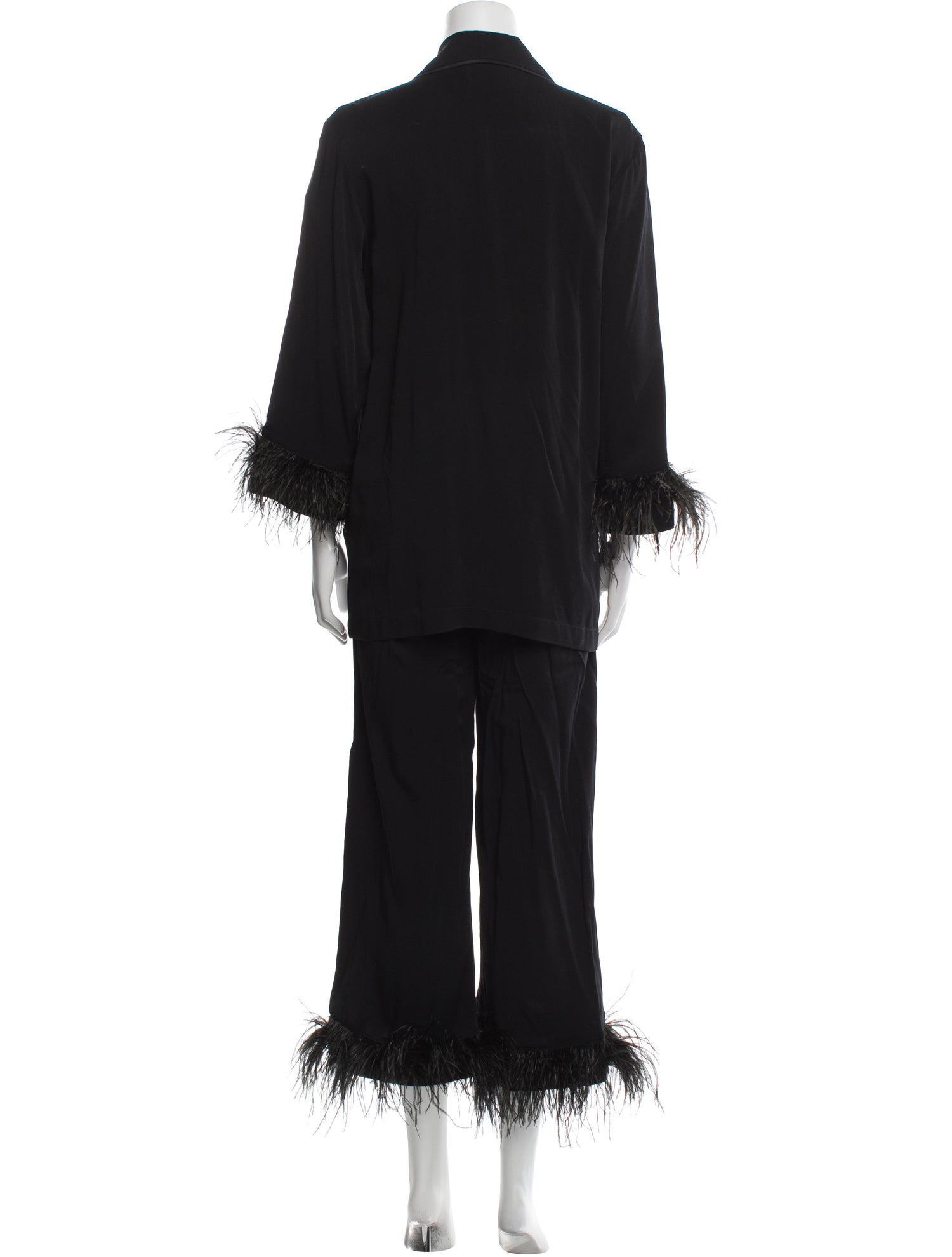 Sleeper Feather Trim Pajamas